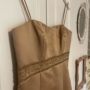 Gold Cocktail Dress by Oleg Cassini